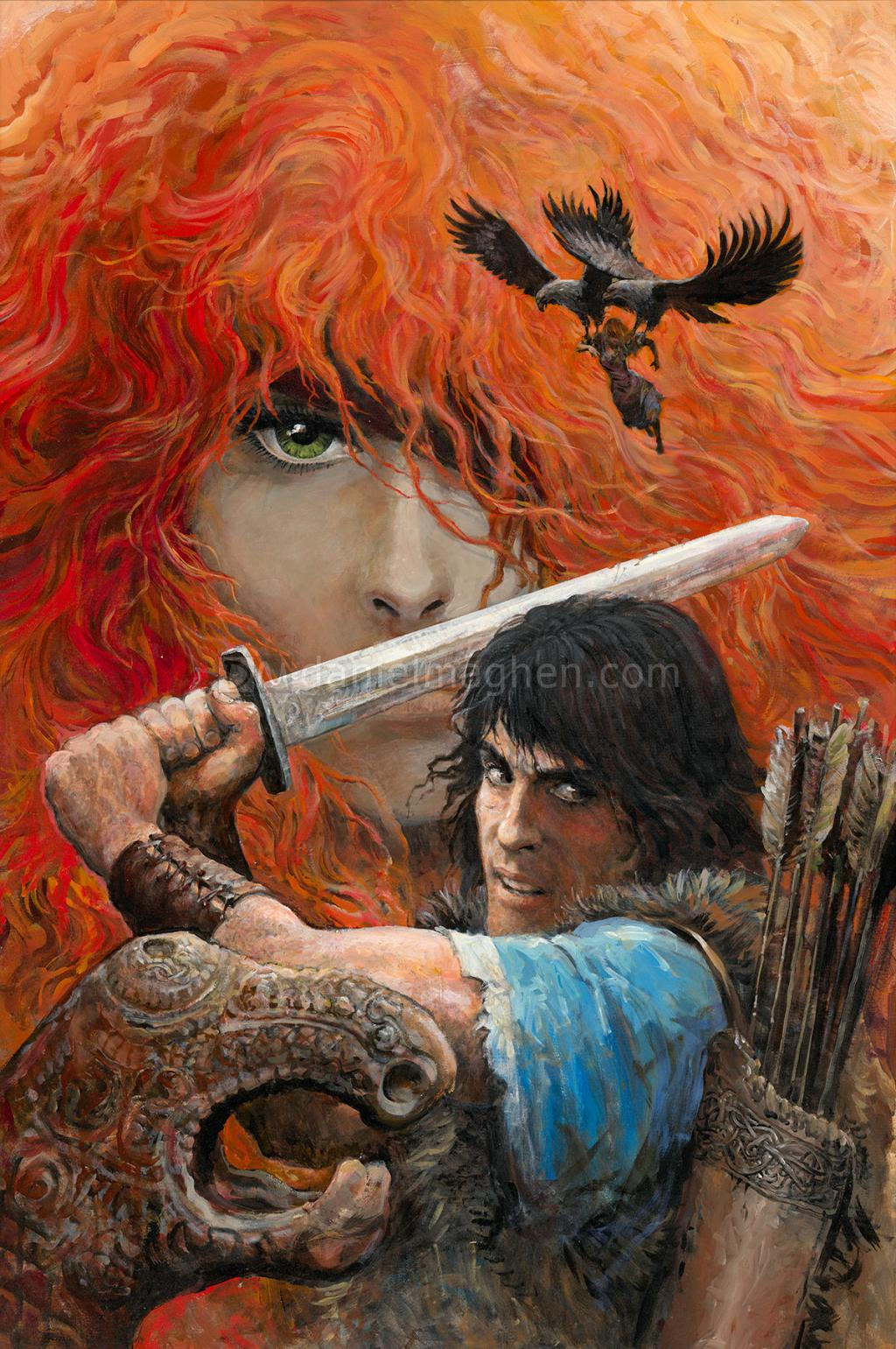 Grzegorz Rosinski - Thorgal, Peinture originale, affiche de 